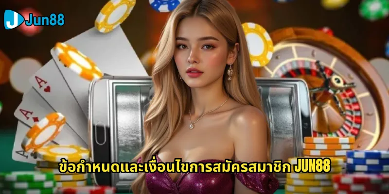 ข้อกำหนดและเงื่อนไข Jun88: กฎระเบียบที่ผู้เล่นทุกคนควรทราบก่อนใช้งาน 1 ข้อกำหนดและเงื่อนไขการสมัครสมาชิก Jun88